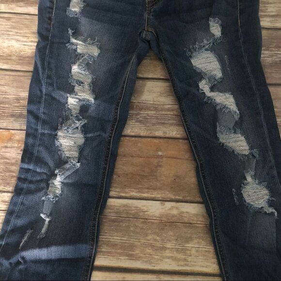 Medium Wash Distressed Jeans - Picture 2 of 6